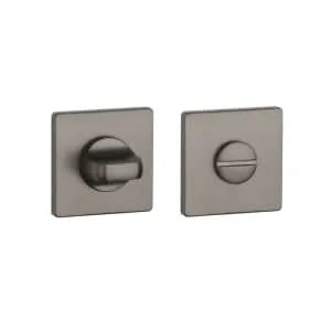 Aprile Prestige WC-garnituur rozet Grafiet 52 x 52 mm - vooraanzicht
