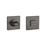 Aprile Prestige WC-garnituur rozet Antraciet mat PVD 52 x 52 mm - vooraanzicht