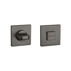 Aprile Prestige WC-garnituur rozet Antraciet mat PVD 52 x 52 mm - vooraanzicht