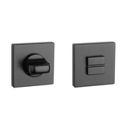 Aprile Premium WC-garnituur rozet Mat zwart 52 x 52 mm - vooraanzicht