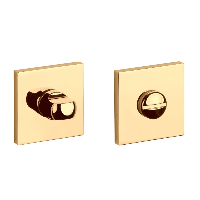 Aprile Comfort WC-garnituur rozet Goud gepolijst PVD 53 x 53 mm - vooraanzicht
