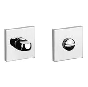 Aprile Comfort WC-garnituur op vierkant rozet 53x53 mm chroom gepolijst – vooraanzicht