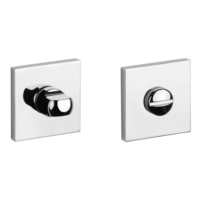 Aprile Comfort WC-garnituur op vierkant rozet 53x53 mm chroom gepolijst – vooraanzicht
