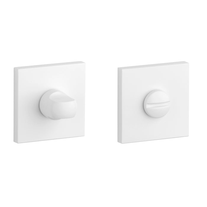 Aprile Comfort WC-garnituur rozet Mat wit 53 x 53 mm - vooraanzicht