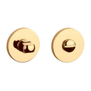 Aprile Comfort WC-garnituur rozet Goud gepolijst PVD Ø 53 mm - vooraanzicht