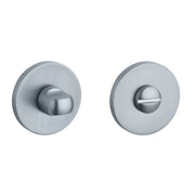 Aprile Comfort WC-garnituur rozet Mat chroom Ø 53 mm - vooraanzicht