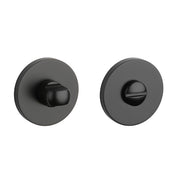 Aprile Comfort WC-garnituur rozet Mat zwart Ø 53 mm - vooraanzicht