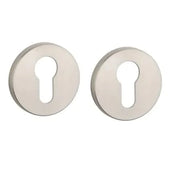 Aprile Premium cilinderrozet Ø 52 mm mat nikkel vooraanzicht