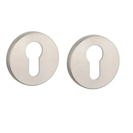 Aprile Premium cilinderrozet Ø 52 mm mat nikkel vooraanzicht