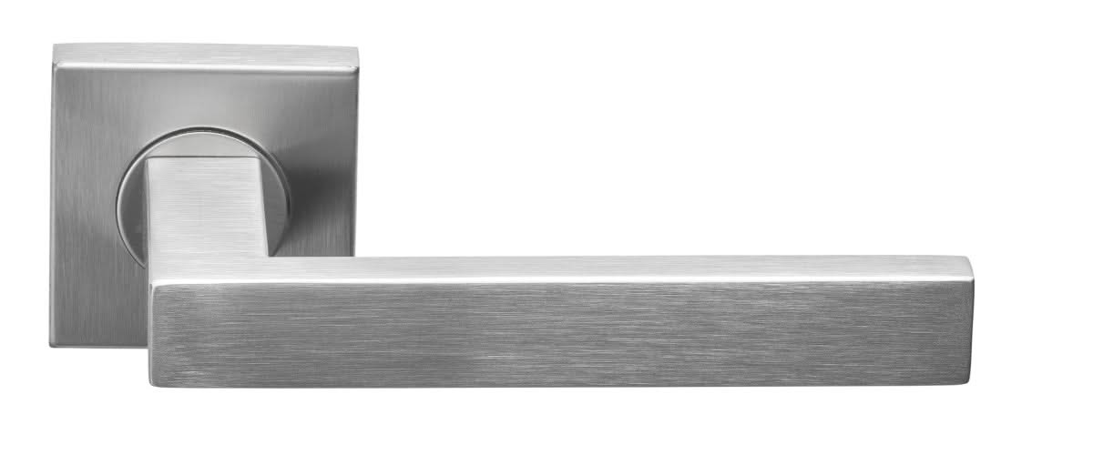 Formani voordeurset knop/kruk BSQ RVS SKG3, vooraanzicht