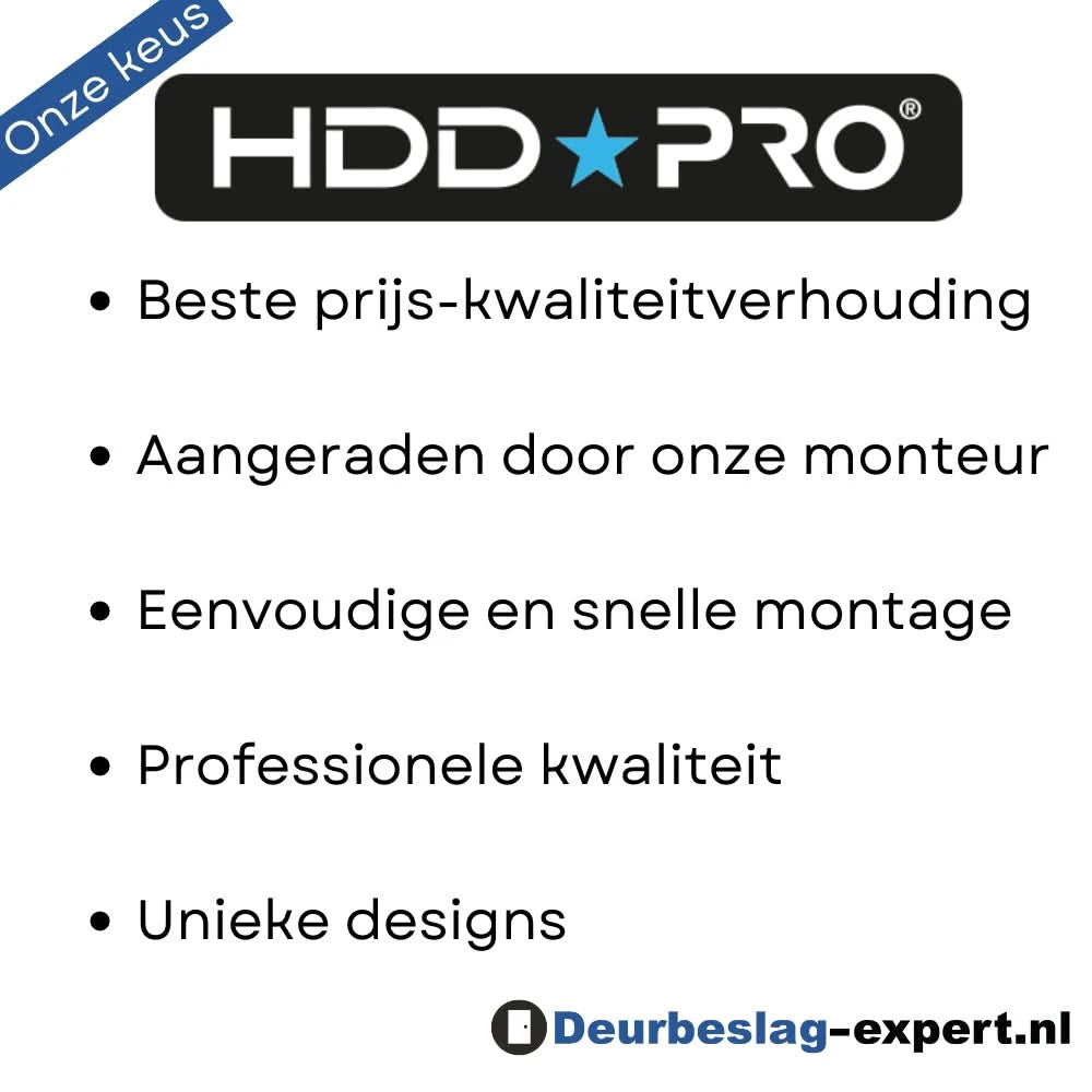 HDD Pro banner: beste prijs-kwaliteitverhouding deurbeslag (uitleg)