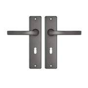 Deurkrukken Edge kruk Blok SL55 Gun metal Antraciet grijs