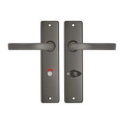 Deurkrukken Edge kruk Blok toilet 63-8 Gun metal Antraciet grijs