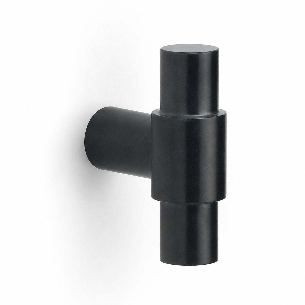 Formani PBKY massieve knop voor knopcilinder PVD mat zwart vooraanzicht