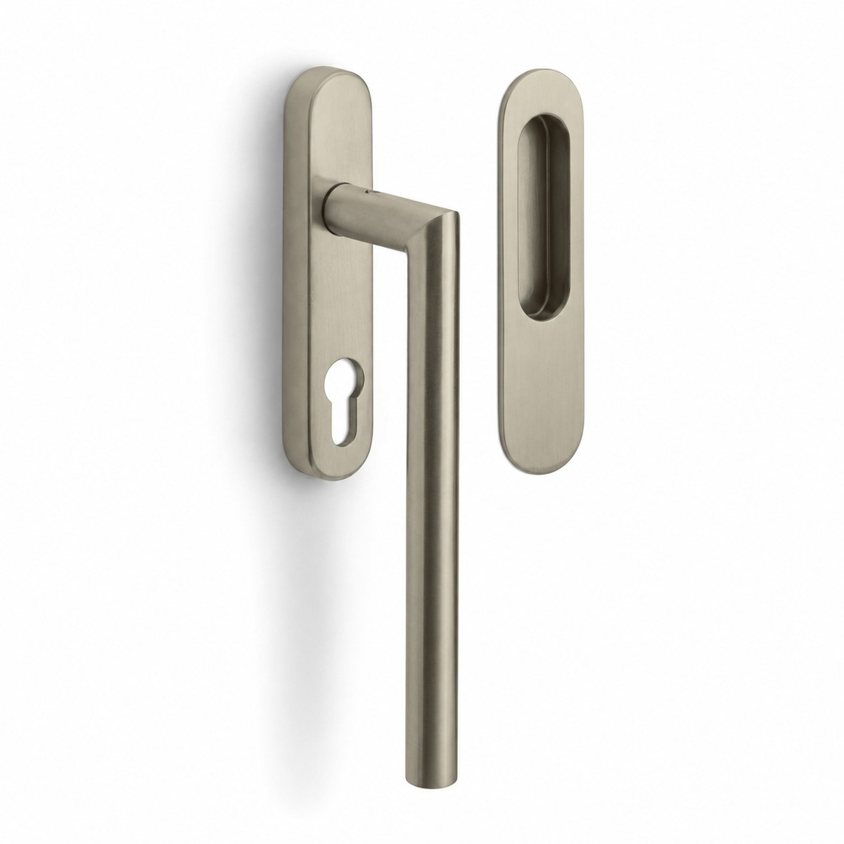 Formani LB230 BASICS hefschuifdeurbeslag kruk/kom PVD champagne - detail