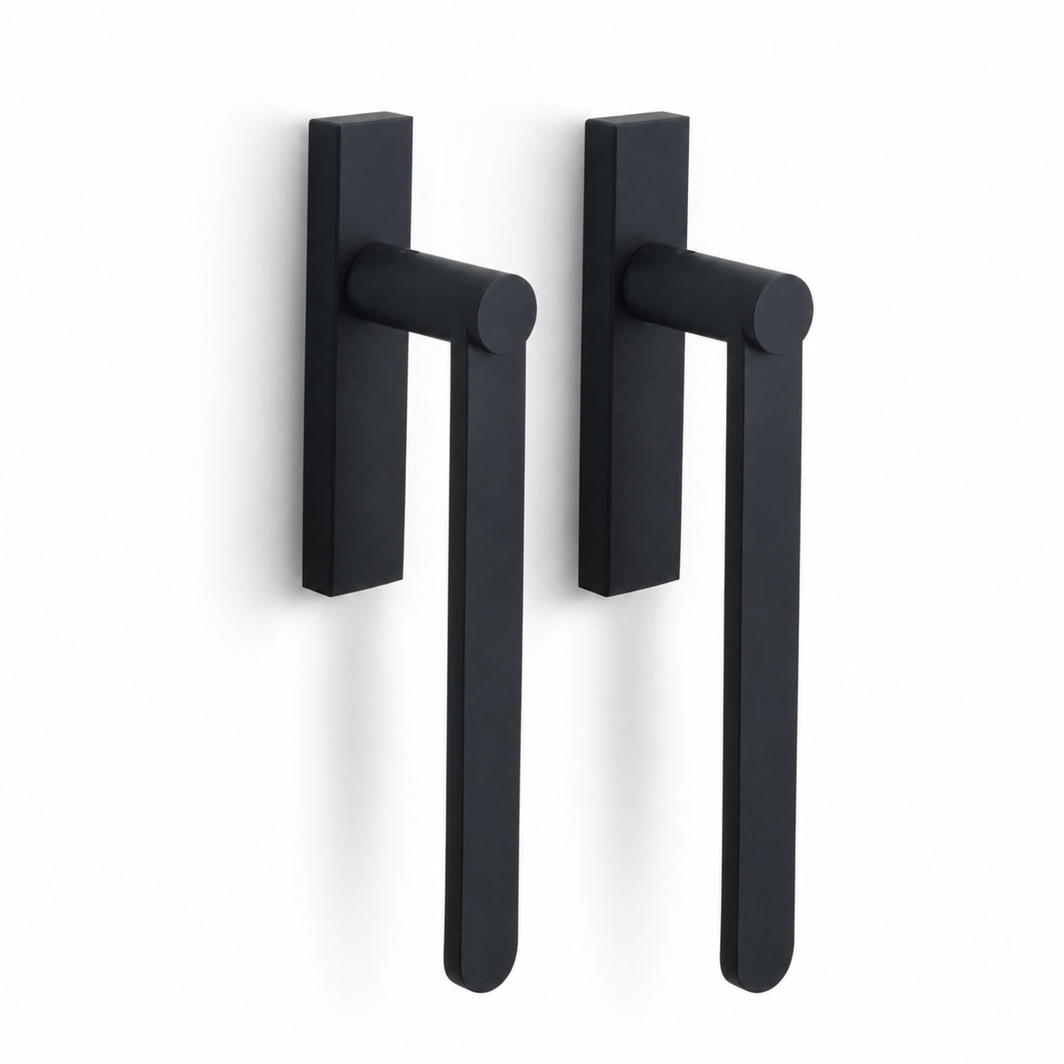 Formani TENSE BB231PA hefschuifdeurbeslag kruk/kruk mat zwart vooraanzicht