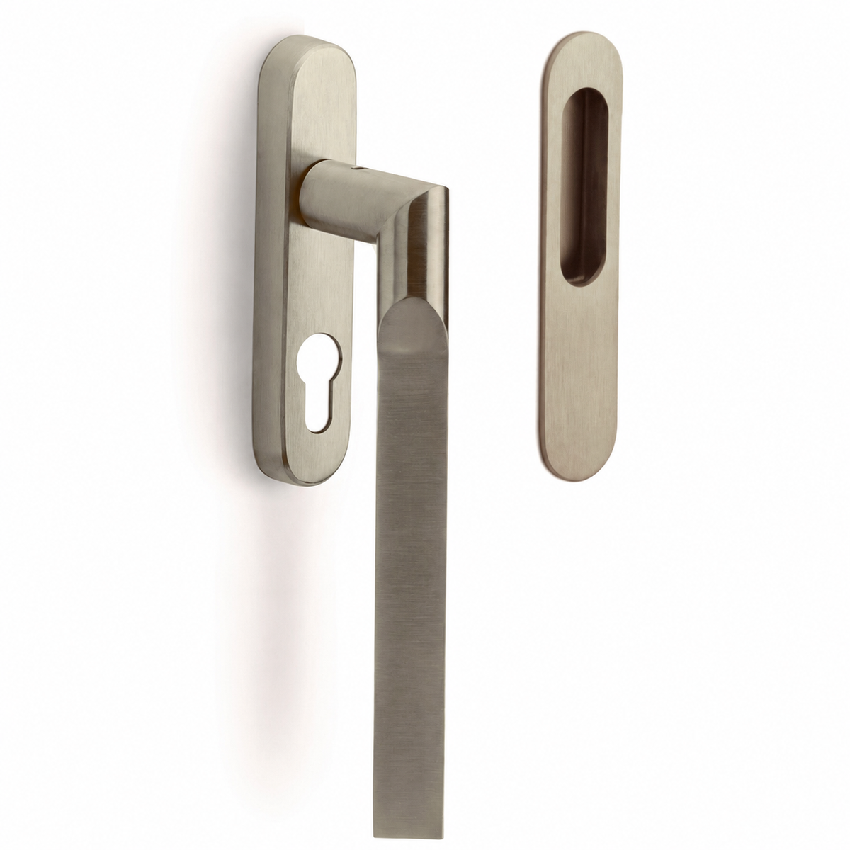 Formani RIVIO GL231 hefschuifdeurbeslag PVD champagne detail