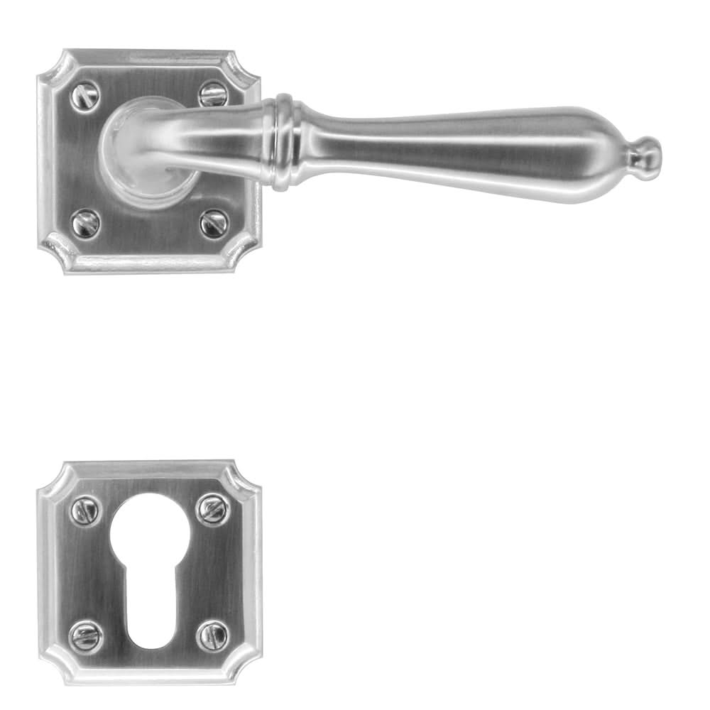 HDD Pro deurkruk Lisa inox-look – gemonteerd op binnendeur