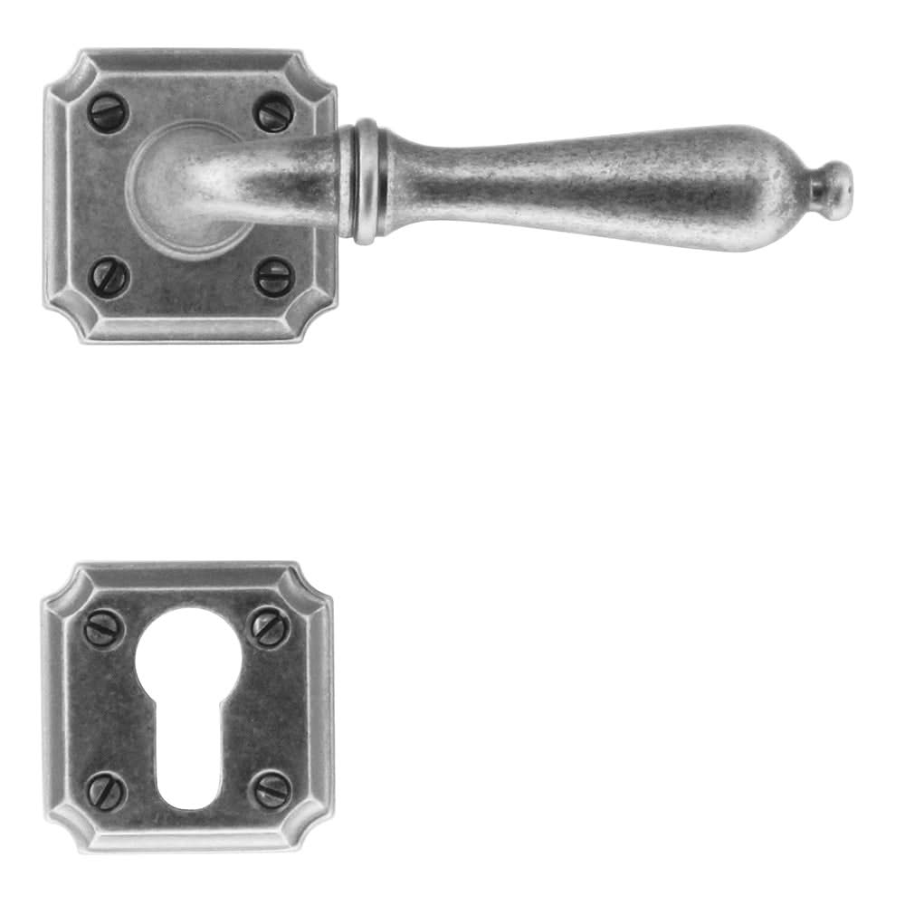 HDD Pro deurkruk Lisa Old Silver – gemonteerd op binnendeur
