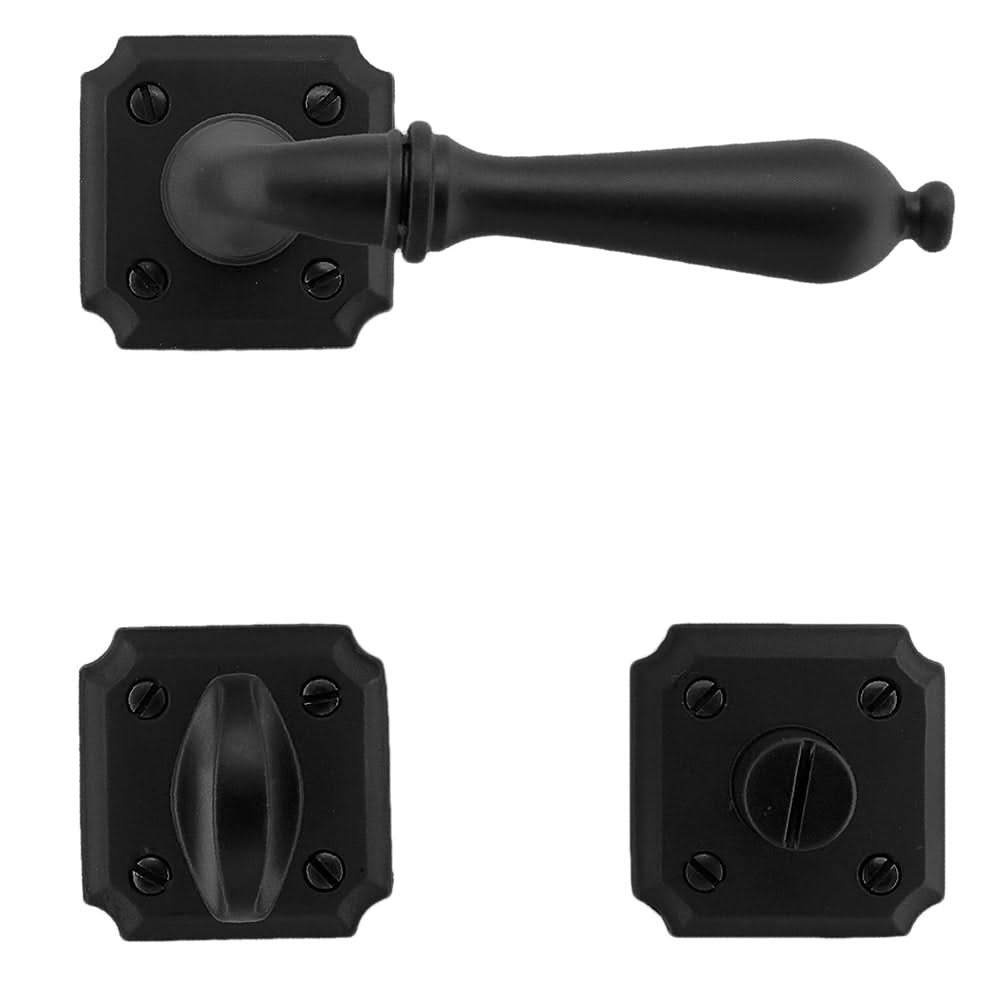 HDD Pro deurkruk Lisa mat zwart – zijaanzicht