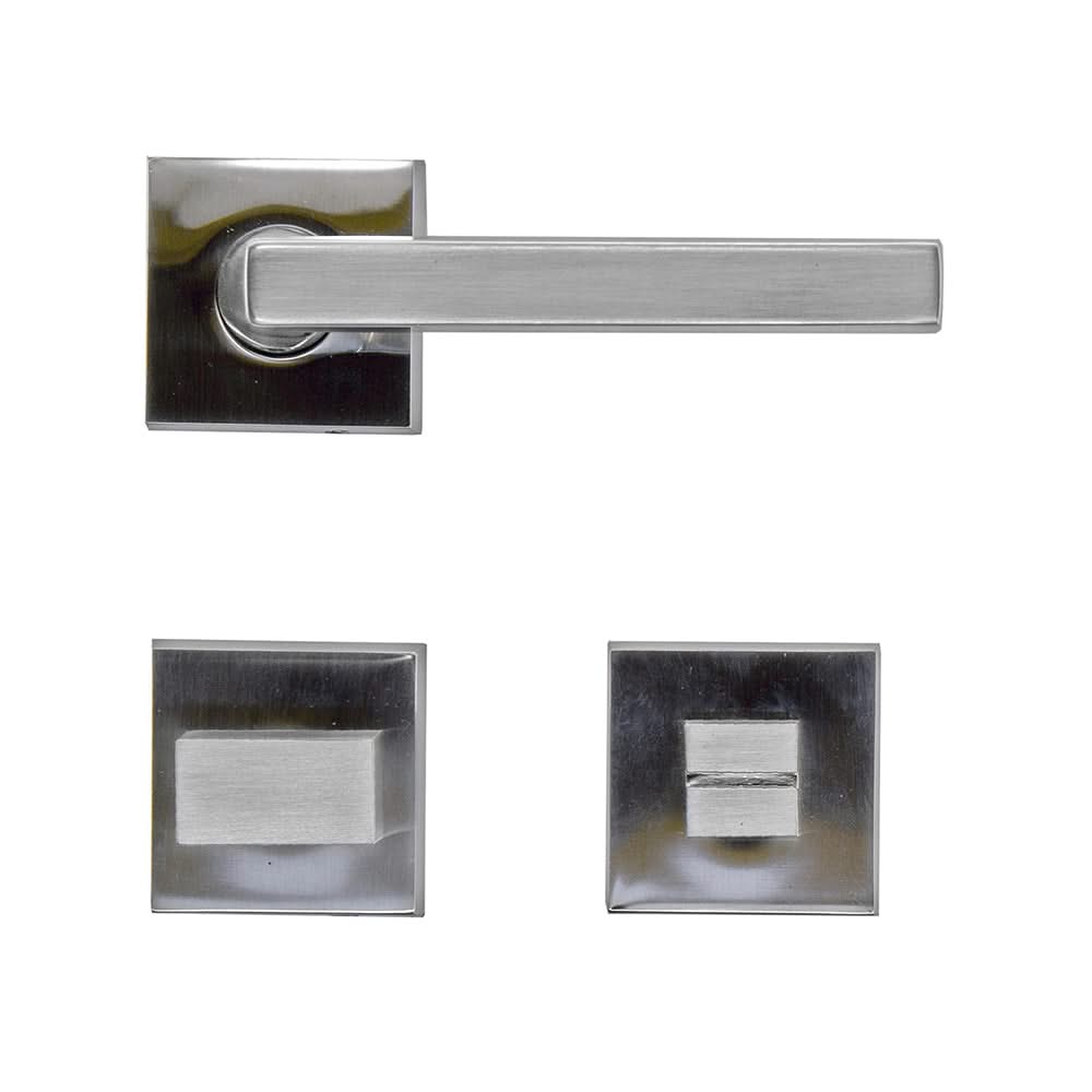 HDD Pro deurkruk Luïs inox look zijaanzicht