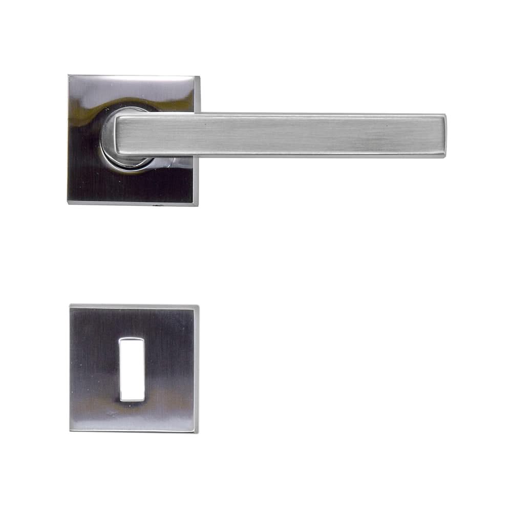 HDD Pro deurkruk Luïs inox look gemonteerd op binnendeur