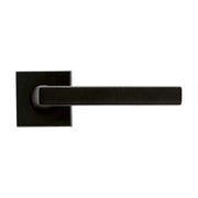 HDD Pro deurkruk Luïs mat zwart RAL 9005 vooraanzicht