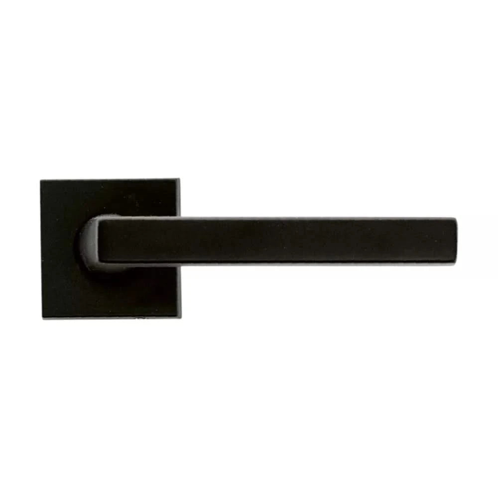 HDD Pro deurkruk Luïs mat zwart RAL 9005 vooraanzicht