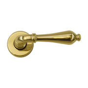 HDD Pro deurkruk Martina messing gelakt vooraanzicht