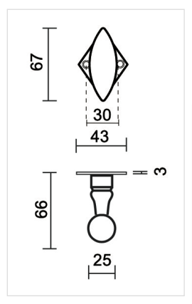 HDD Pro deurkruk Olina Font Ruit zwart detail