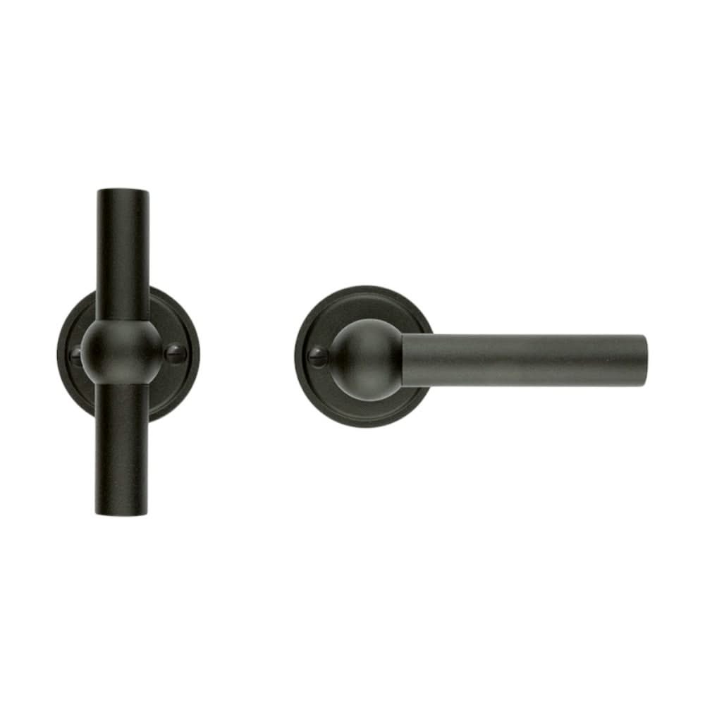 HDD Pro deurkruk PETANA Zwart structuur UV vooraanzicht
