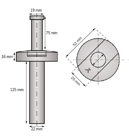 DX Exceptor kierstandhouder RVS – gemonteerd
