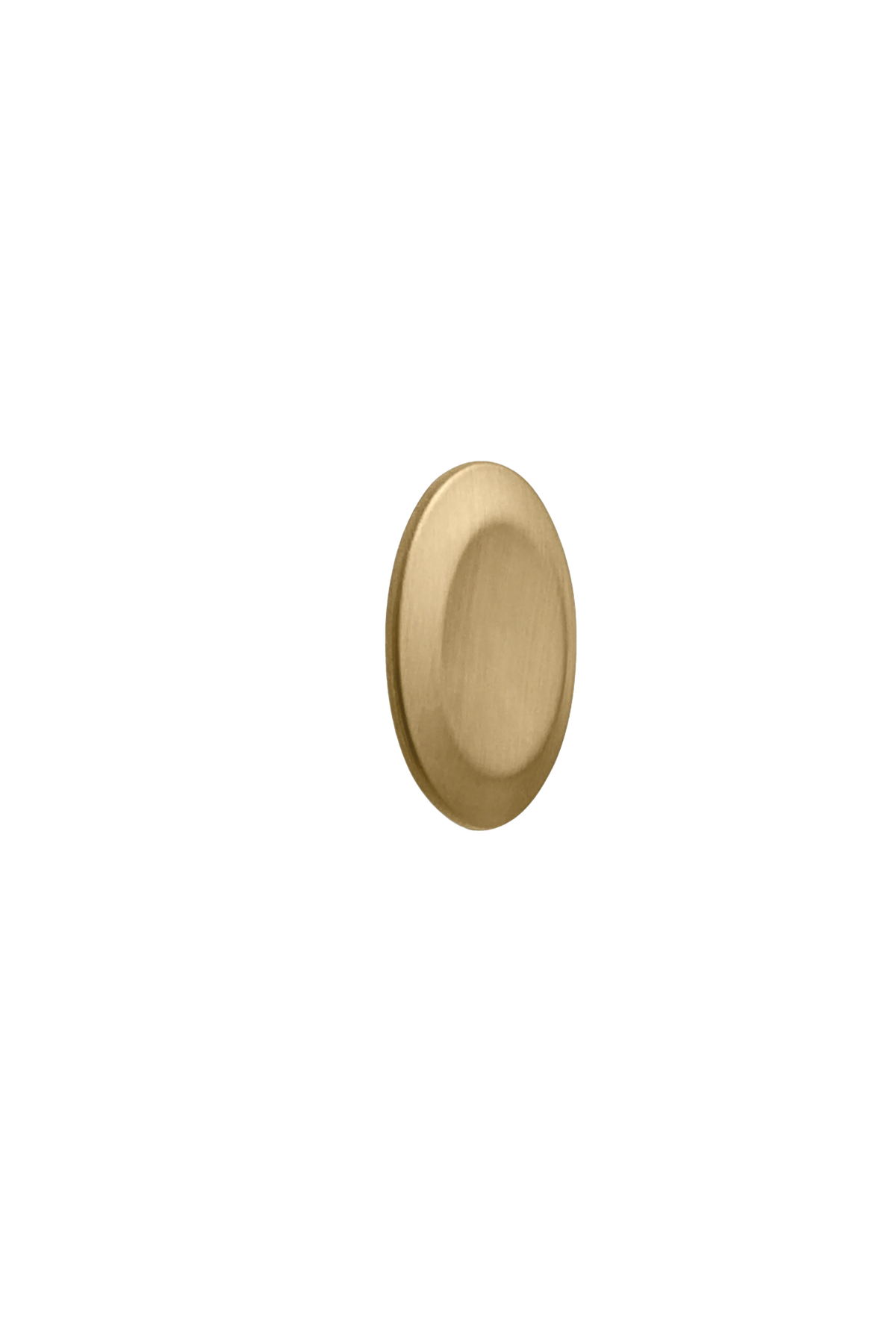 Furnipart Meubelknop Schijf geborsteld messing vooraanzicht