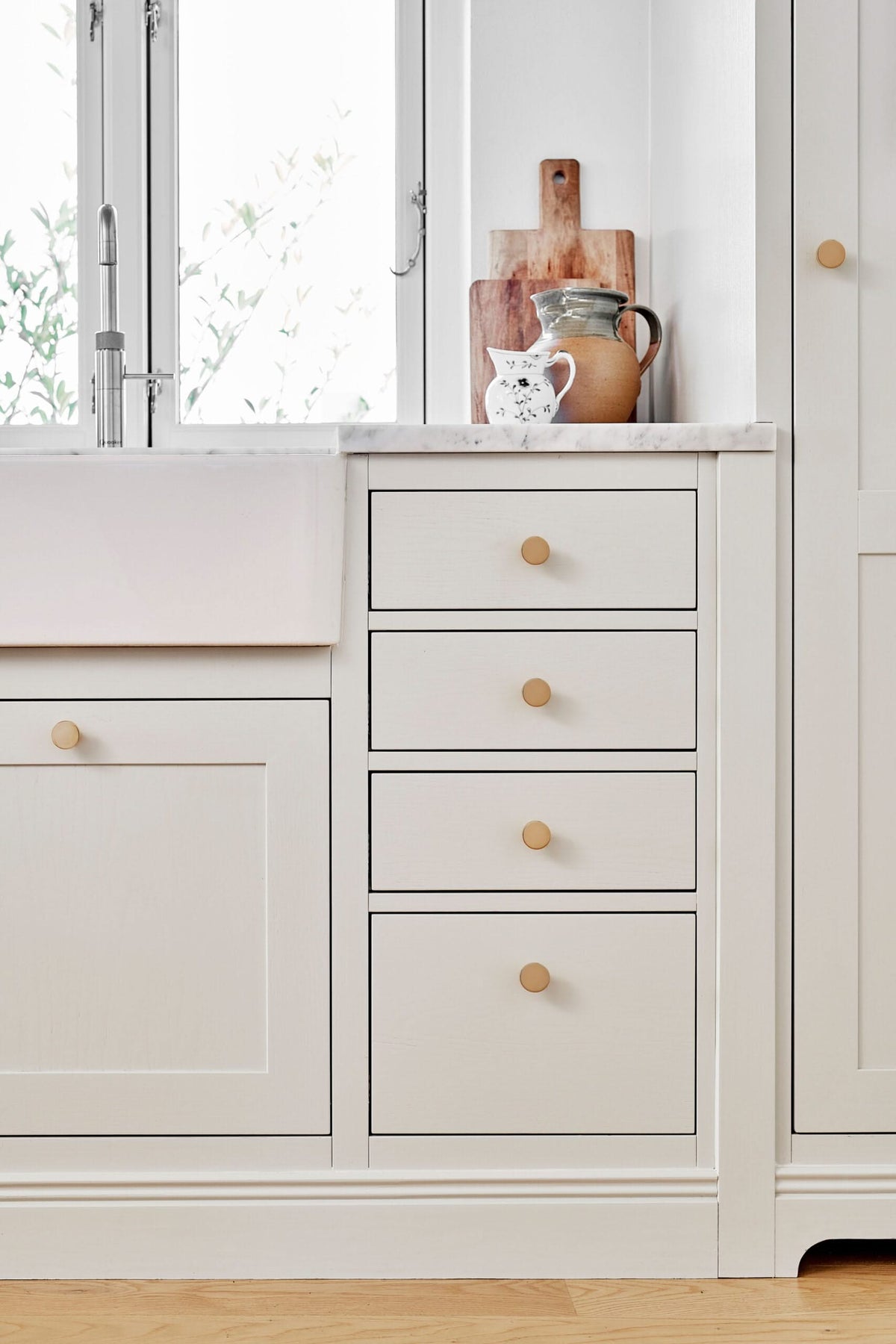 Furnipart meubelknop Dot gepolijst messing - detailfoto