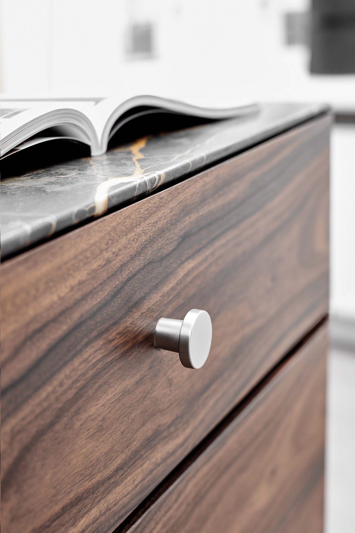 Furnipart meubelknop Punt inox-look sfeerbeeld