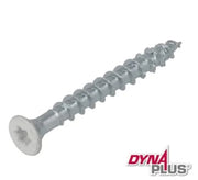 Dynaplus beslagschroef witte kop 4,0 x 40 mm vooraanzicht