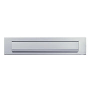 AXA grote inwerp-opening briefplaat aluminium naturel - vooraanzicht