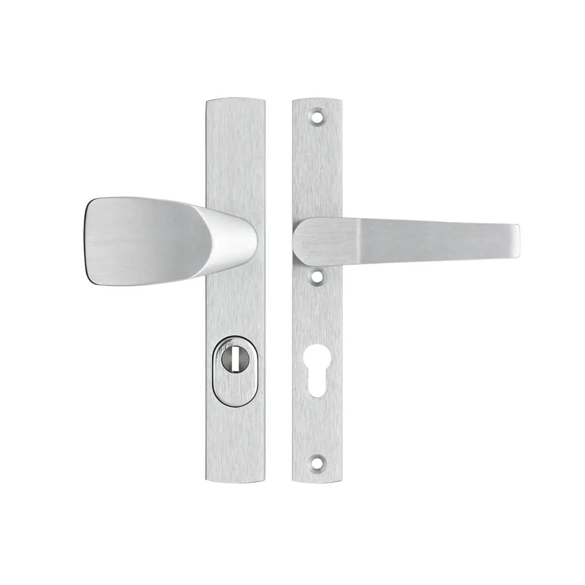 AXA Veiligheidsbeslag Premium smal Wing-knop PC72 aluminium vooraanzicht