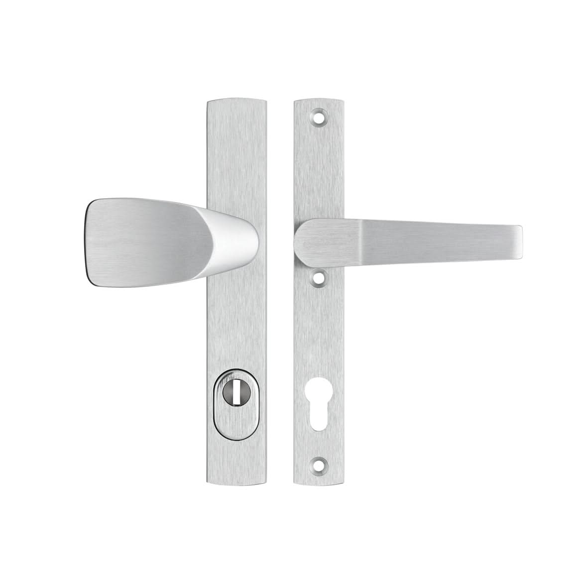 AXA Veiligheidsbeslag Premium smal Wing-knop PC92 aluminium vooraanzicht