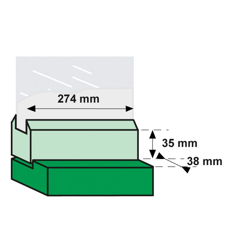 AXA Tele-uitzetter 20cm zwart detailopname