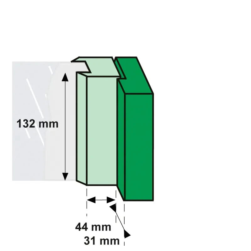 AXA raamsluiting 3308 aluminium – maatvoering