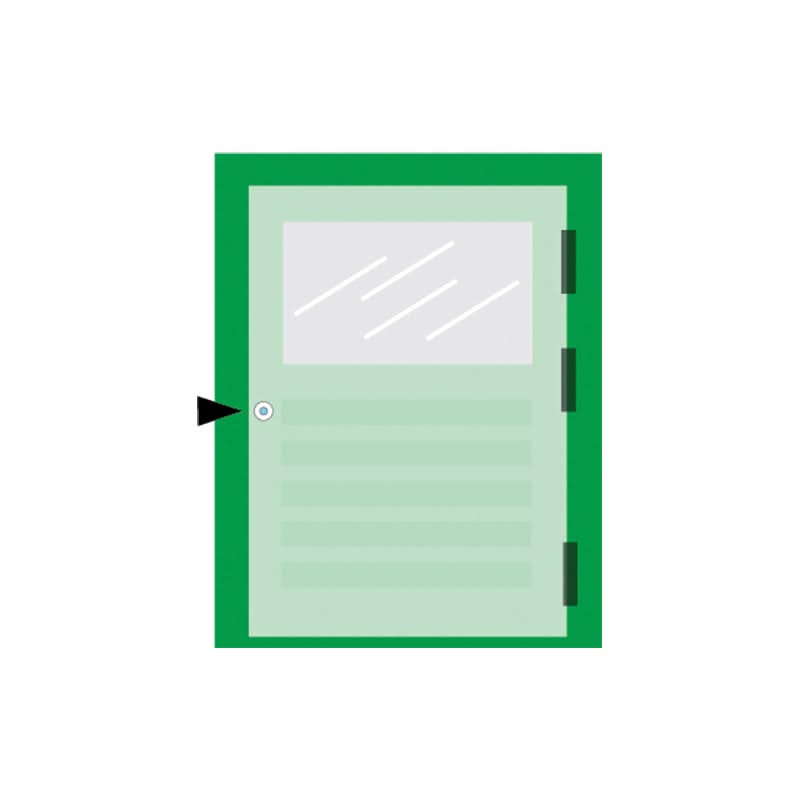 AXA Curve klik-kruk PC55 – maattekening van de kruk