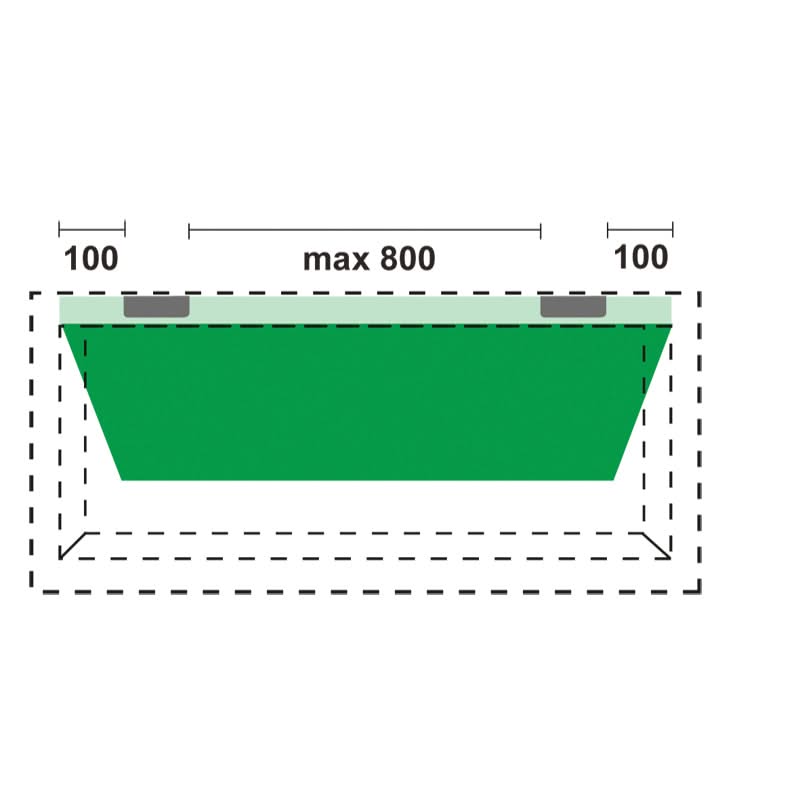 AXA Titan glijlager veiligheidsscharnier 89x89 mm - productfoto 4