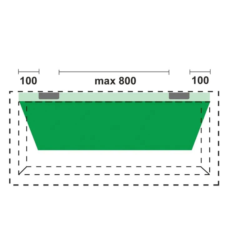 AXA Titan glijlager veiligheidsscharnier 89 x 89 mm zwart mat – ronde hoek detail