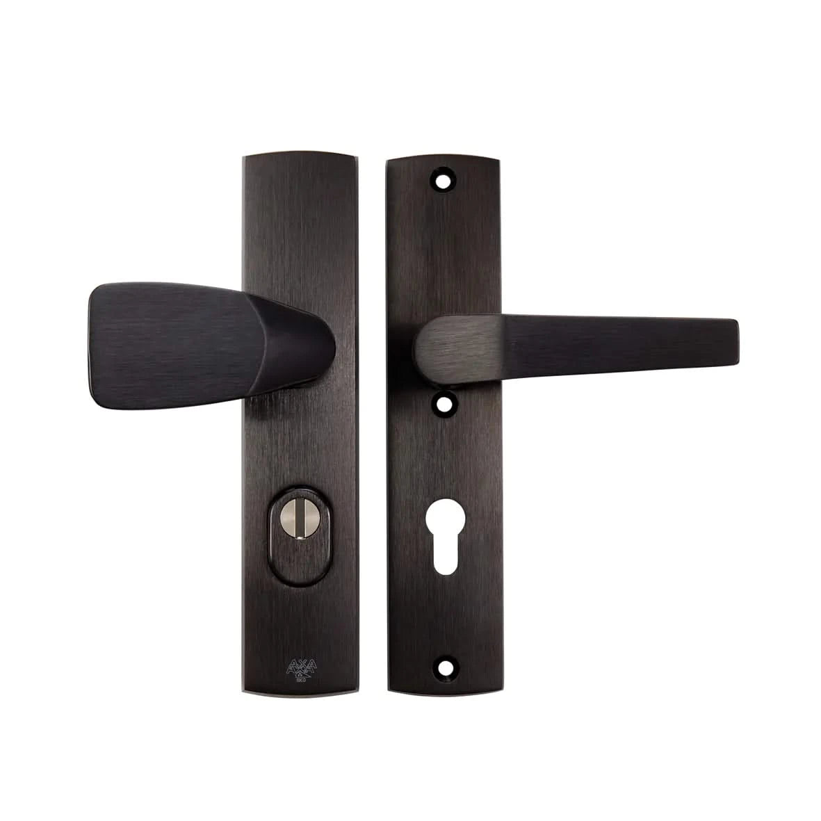 AXA Premium veiligheidsbeslag Wing-knop kruk Arrow PC72 aluminium vooraanzicht