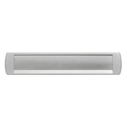 AXA Curve briefplaat aluminium naturel (geanodiseerd geslepen F1) - vooraanzicht