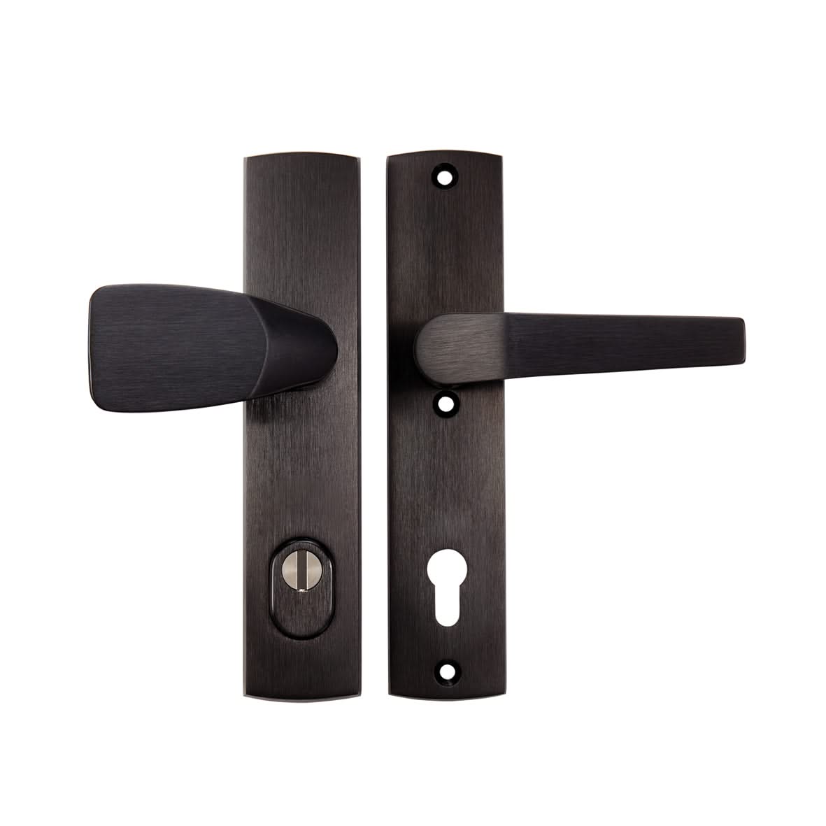 AXA Premium veiligheidsbeslag Wing-knop kruk Arrow PC92 aluminium vooraanzicht