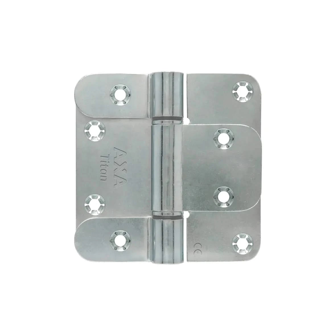 AXA Titan glijlagerscharnier 89x89 mm met ronde hoek - vooraanzicht