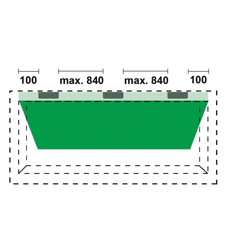 AXA Titan glijlager veiligheidsscharnier 89 x 89 mm zwart mat – detailopname