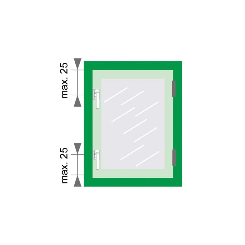 AXA raamsluiting 3327 rechts zwart - gemonteerd